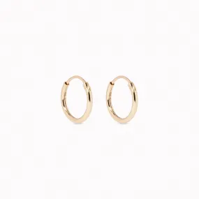 14k Gold Hoops 10mm - Sonia