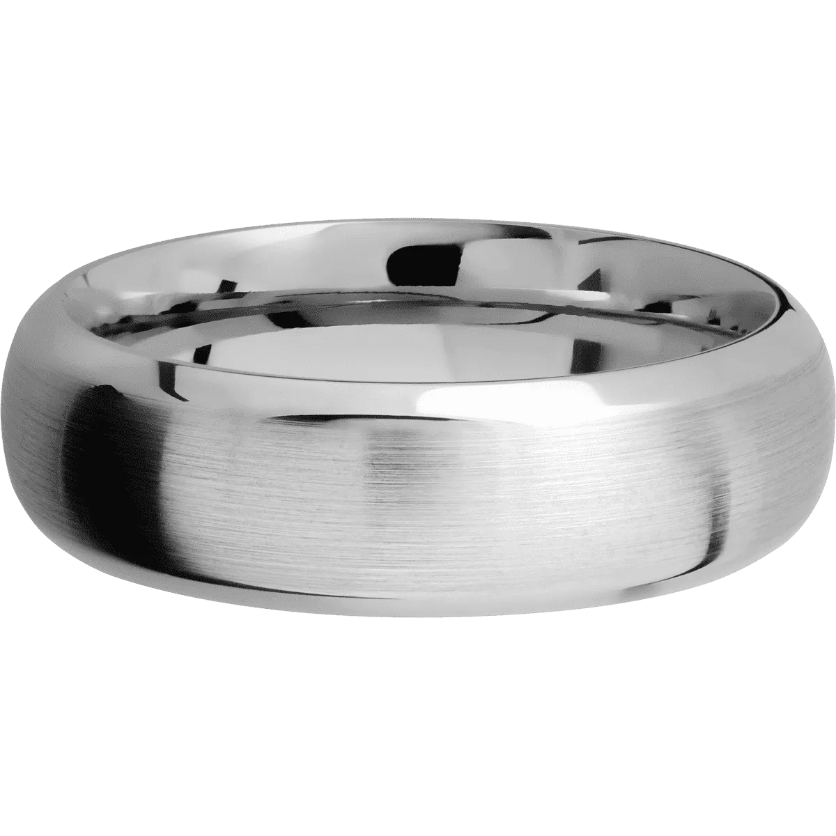 14K White Gold with Satin , Polish Finish