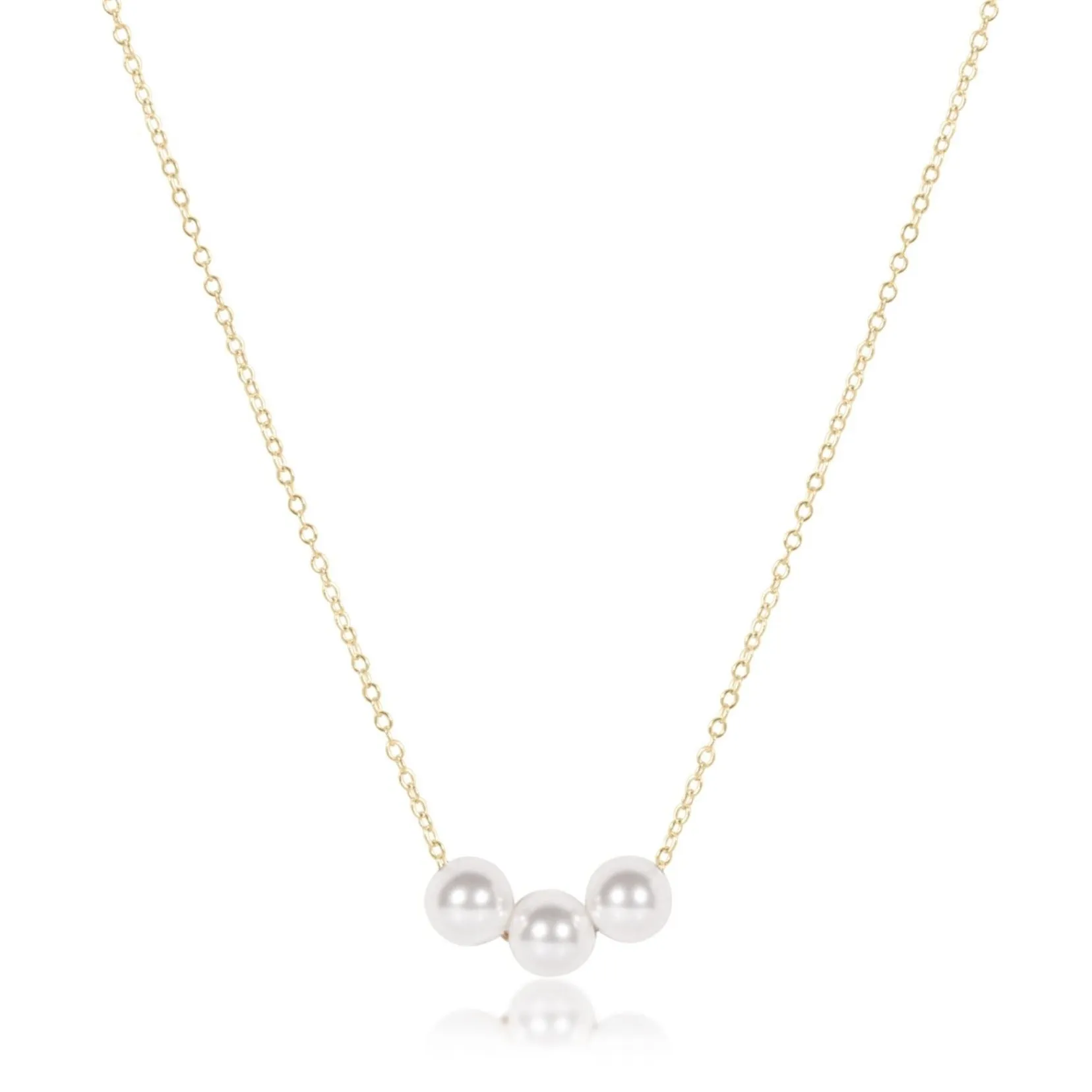 16" Necklace Gold - Joy Pearl