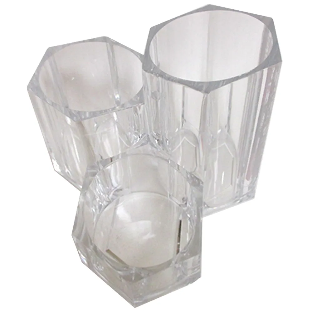 2 Clear Cosmetic Organizer Case Storage Jewelry Makeup Holder Box Vanity Make Up