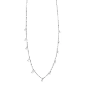 2047-0012 Miniature Steel Fresh Water Pearl Necklace