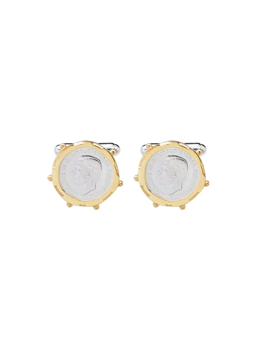 3p Gold Encased Cufflinks