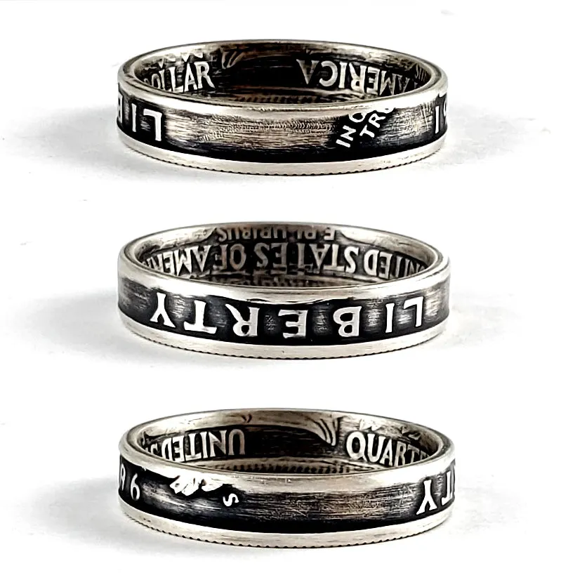 90% Silver 1992-1998 Washington Quarter Stacking Coin Ring