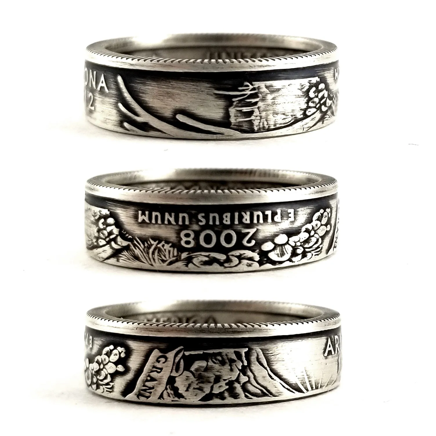 90% Silver Arizona Quarter Ring