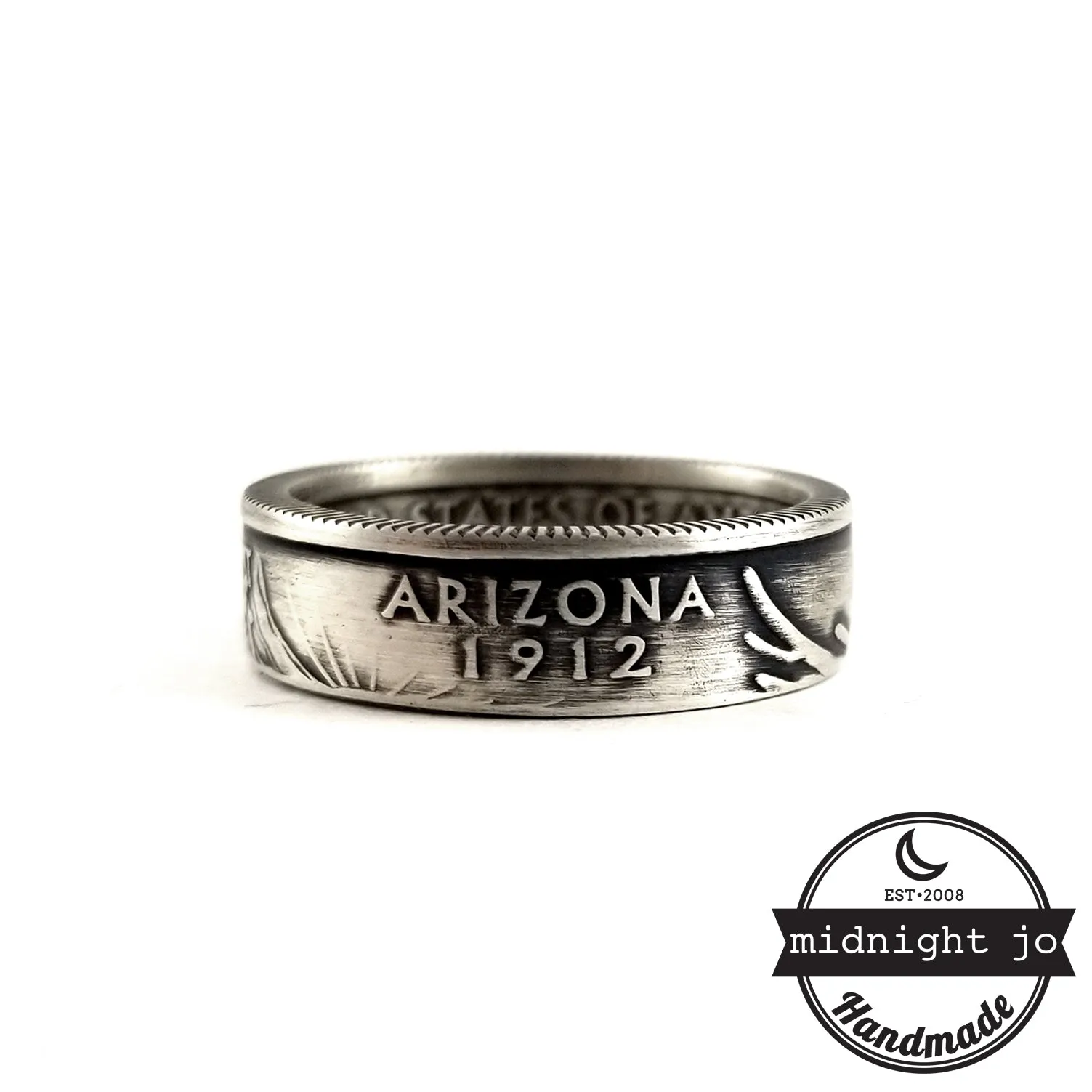 90% Silver Arizona Quarter Ring