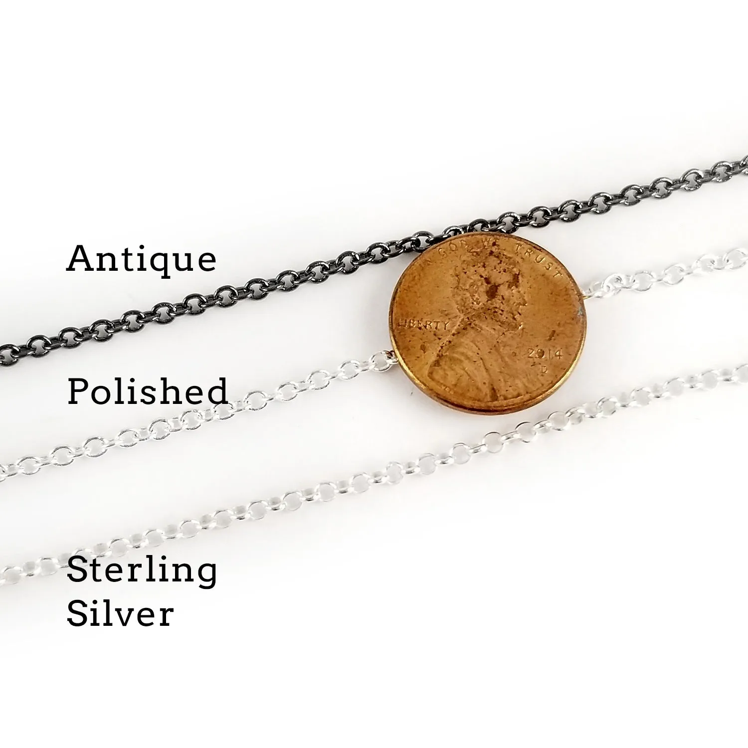 90% Silver State Quarter Inside Out Coin Necklace