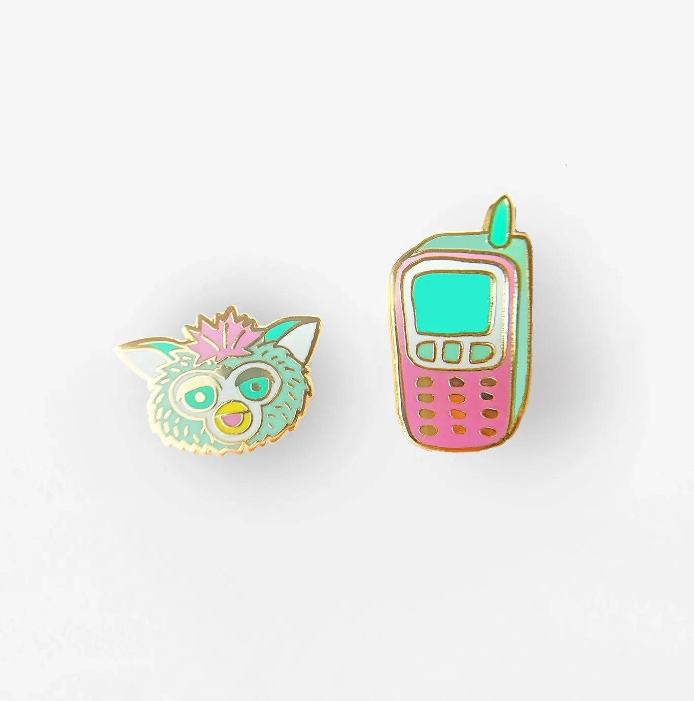 90's Cell Phone & Furby Earrings