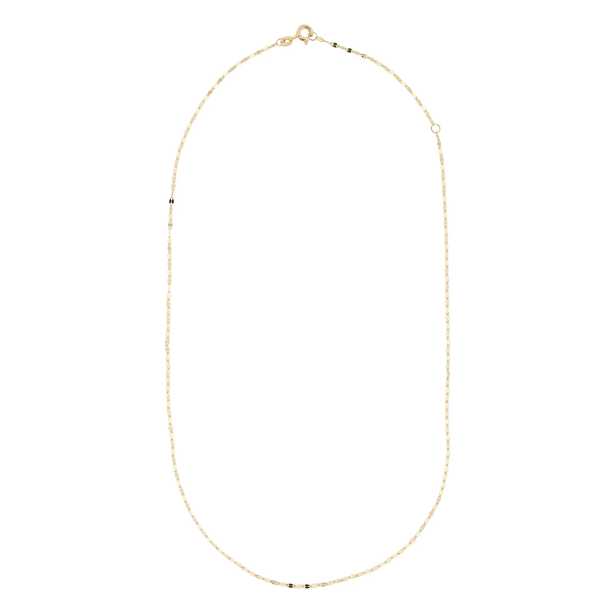 9kt Gold Diamond Cut Chain Necklace