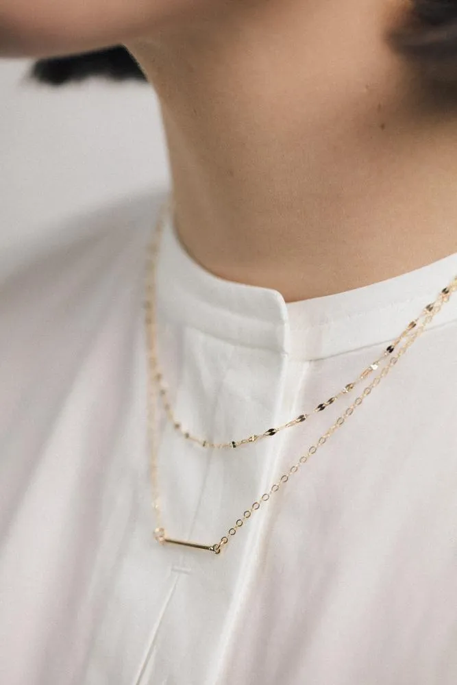 9kt Gold Diamond Cut Chain Necklace