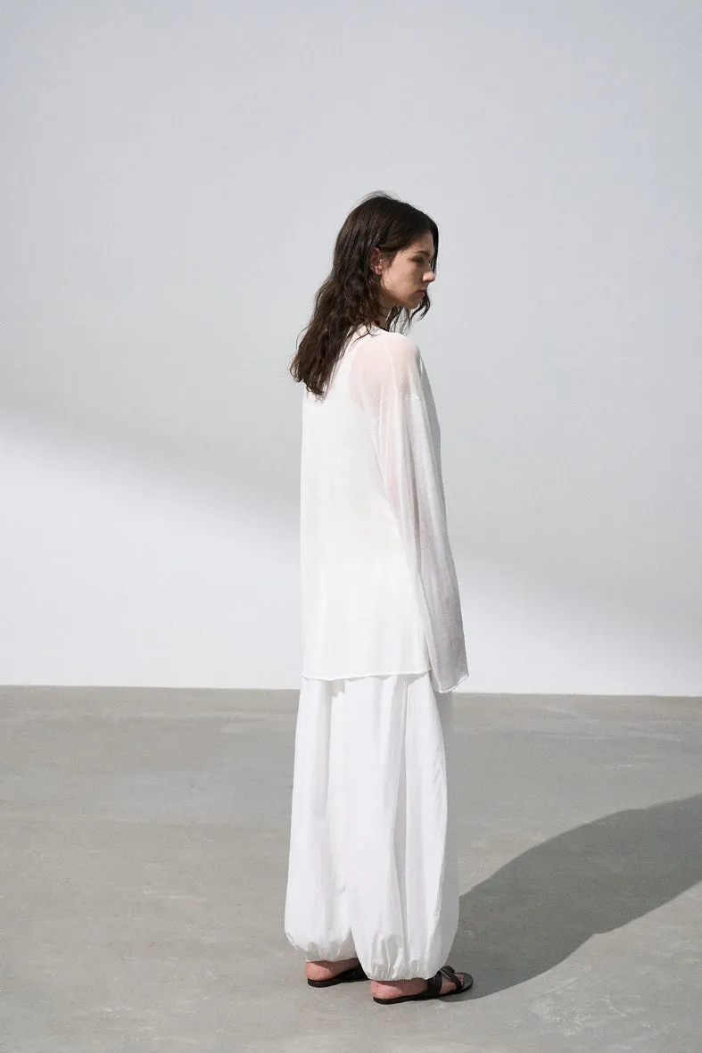 Acetate blend cool knit cardigan | 4 color