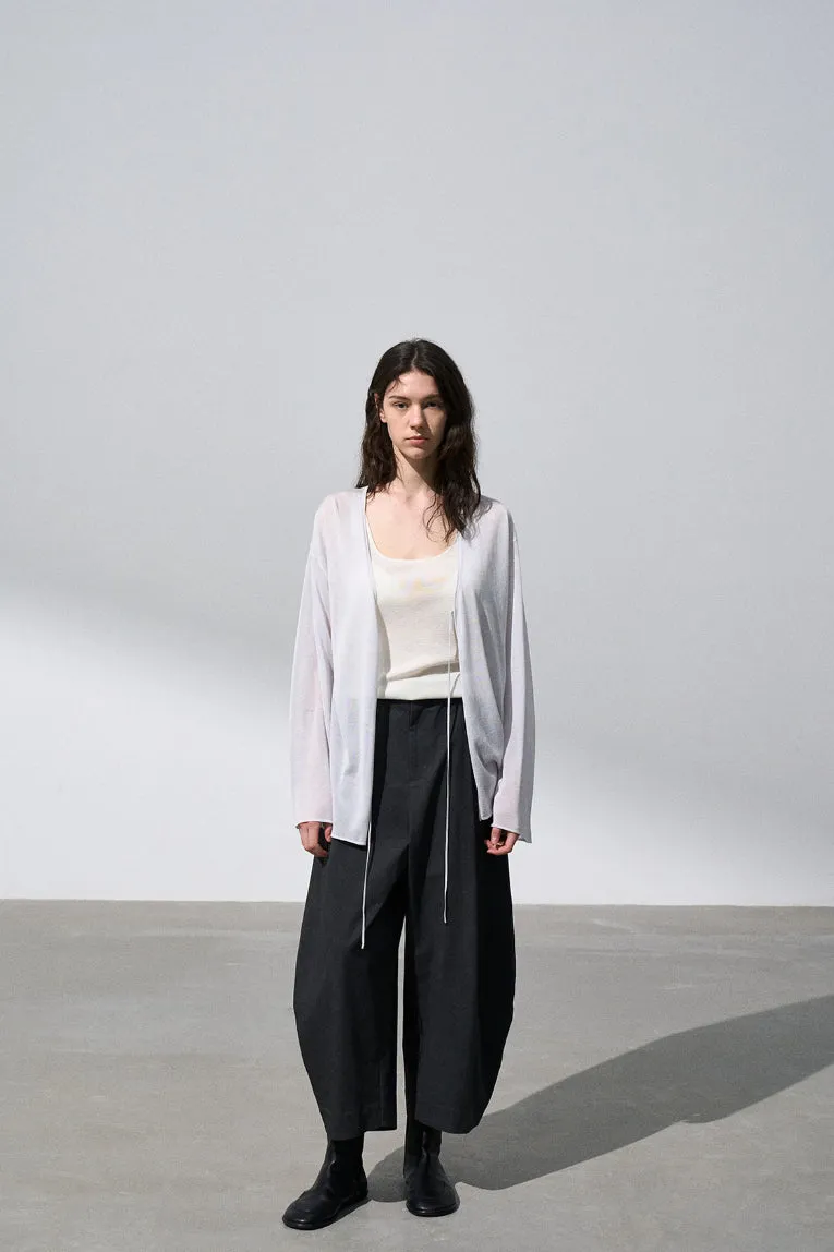 Acetate blend cool knit cardigan | 4 color