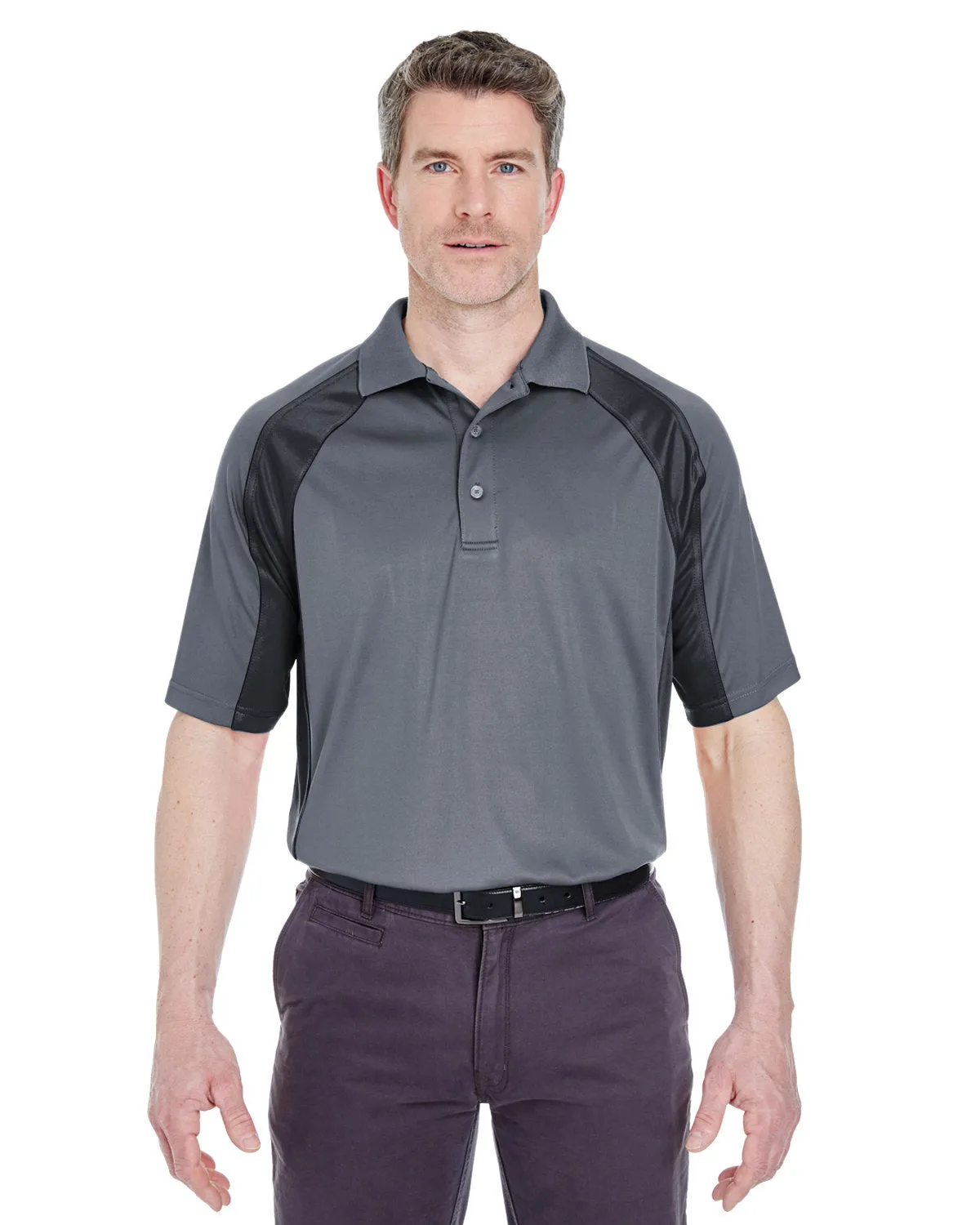 Adult Cool & Dry Sport Performance Colorblock Interlock Polo