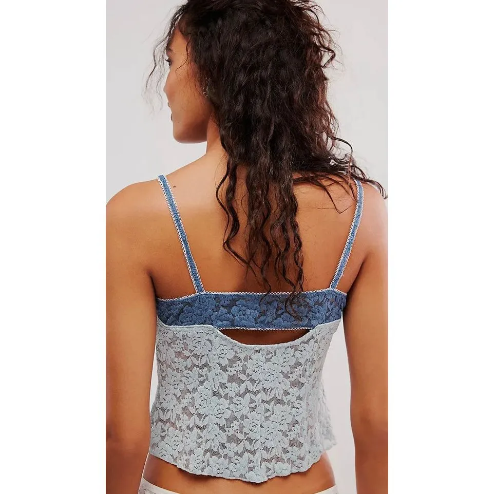 All Day Lace Cami Pearl Blue