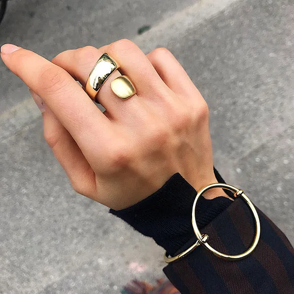 ALMA recycled ring gold-plated