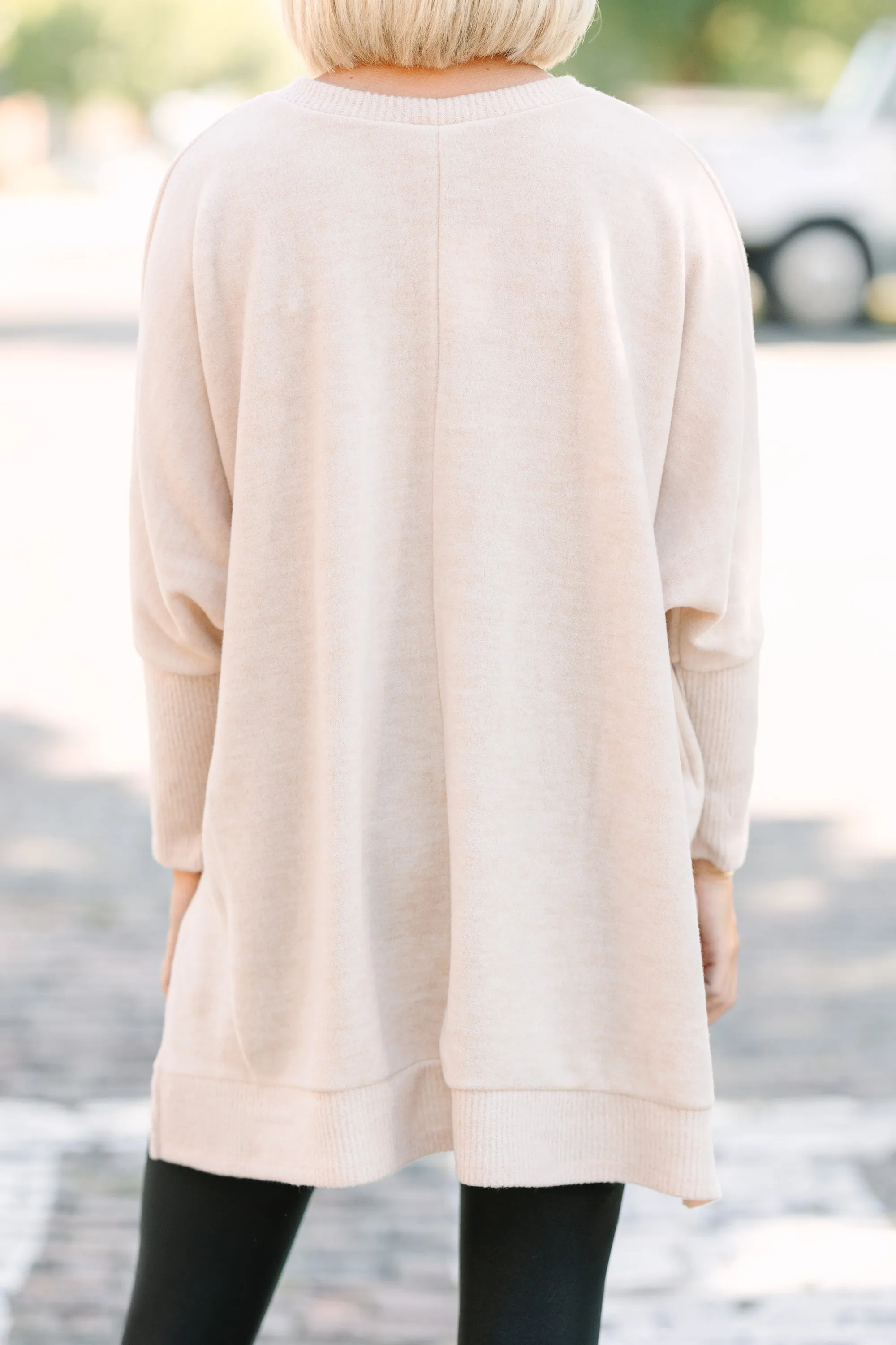 Always Fun Oatmeal Brown Tunic