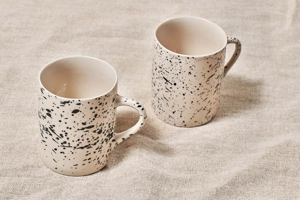 Ama Splatter Mug - Tall (Set of 2)
