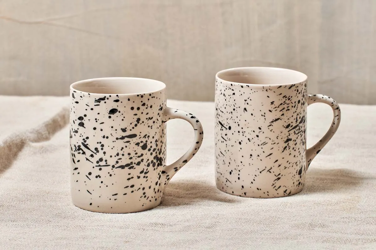 Ama Splatter Mug - Tall (Set of 2)