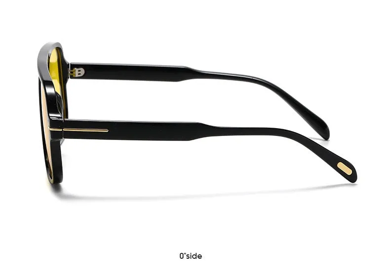 Amari Unisex Glasses - Black/Yellow