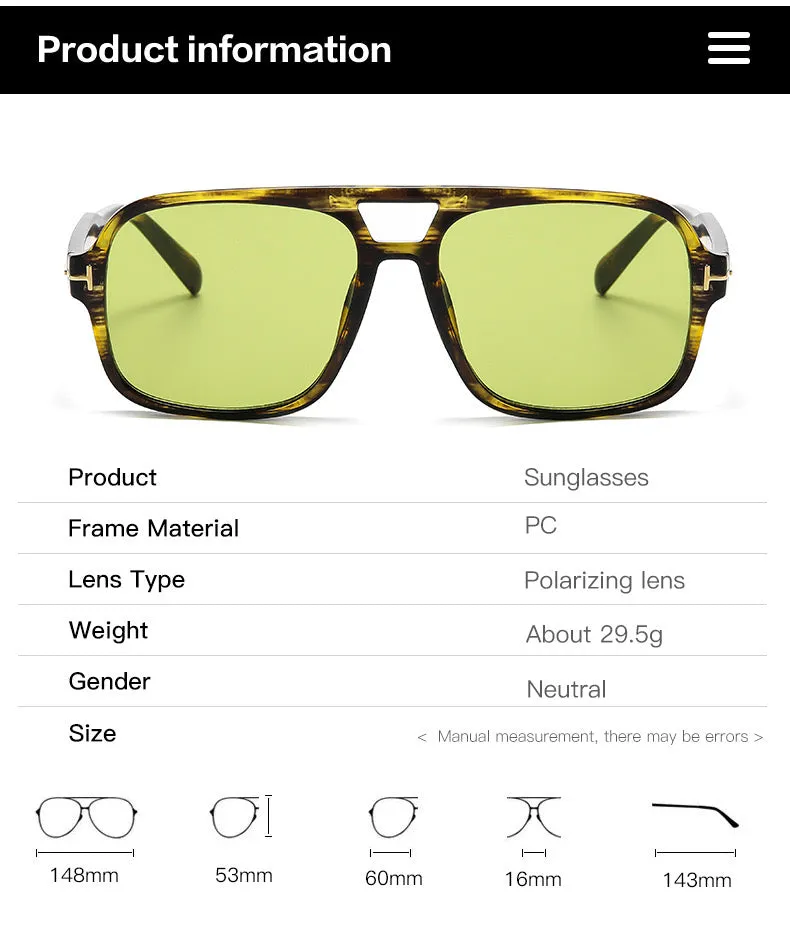 Amari Unisex Glasses - Brown Hawksbill/Yellow