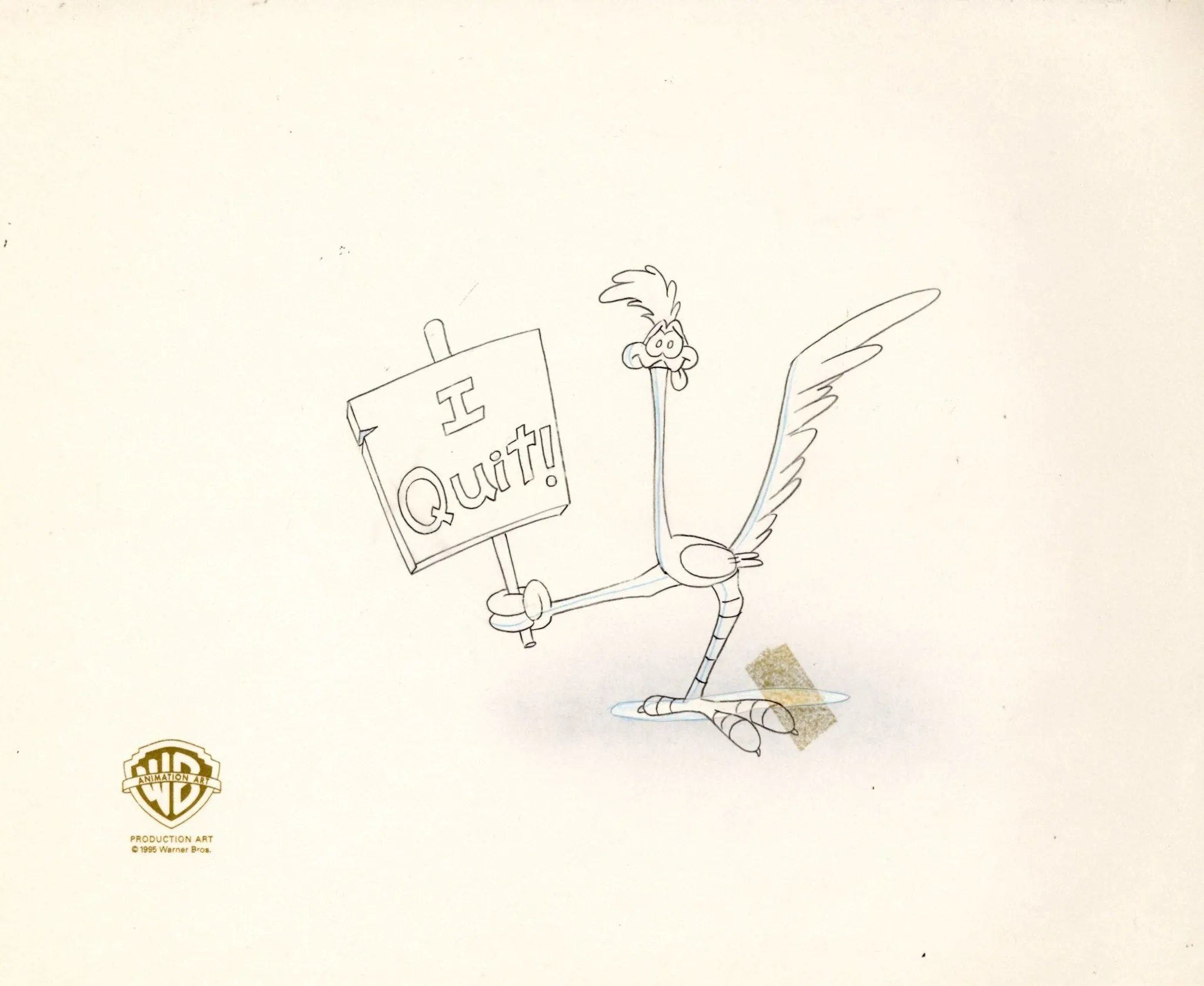 Animaniacs Original Production Drawing: Roadrunner