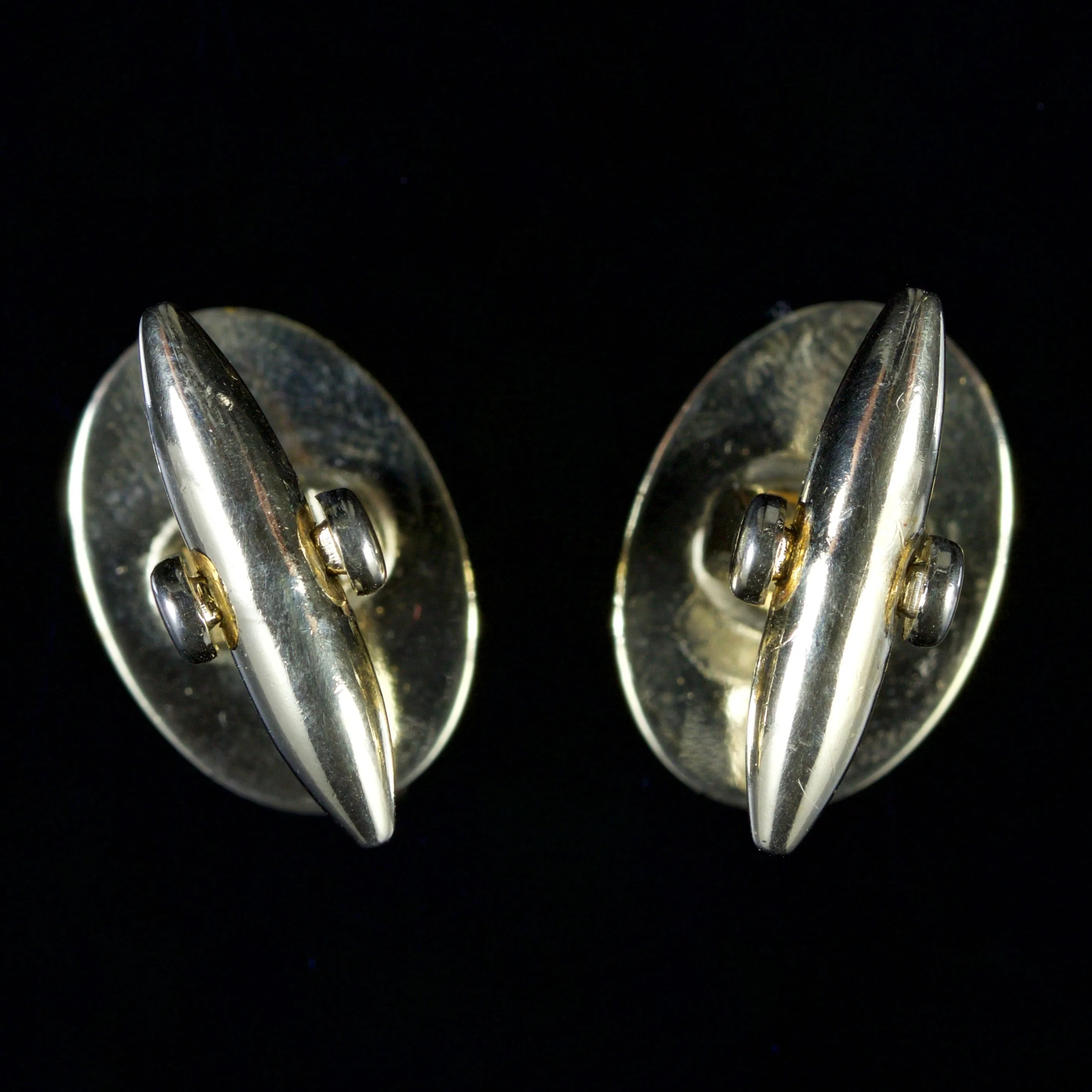 Antique Art Deco Cufflinks Gold Circa 1920