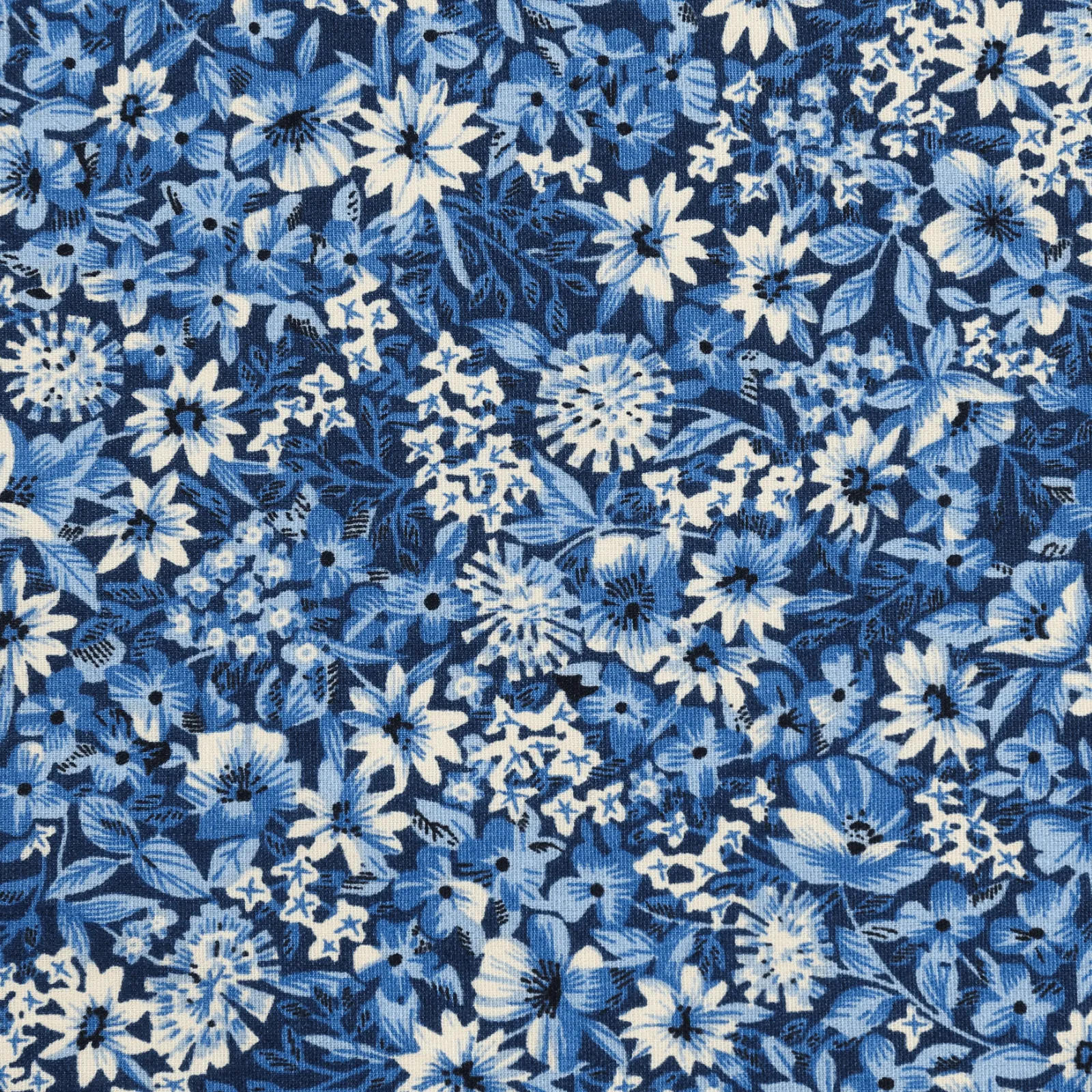 Arctic Azure Floral Bow Tie