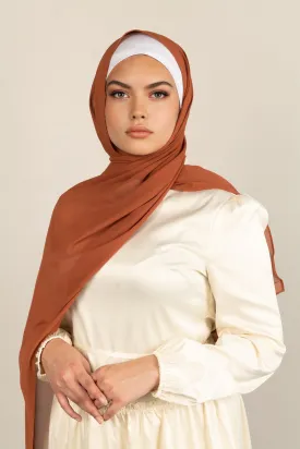 Autumn Leaves Georgette Chiffon Scarf