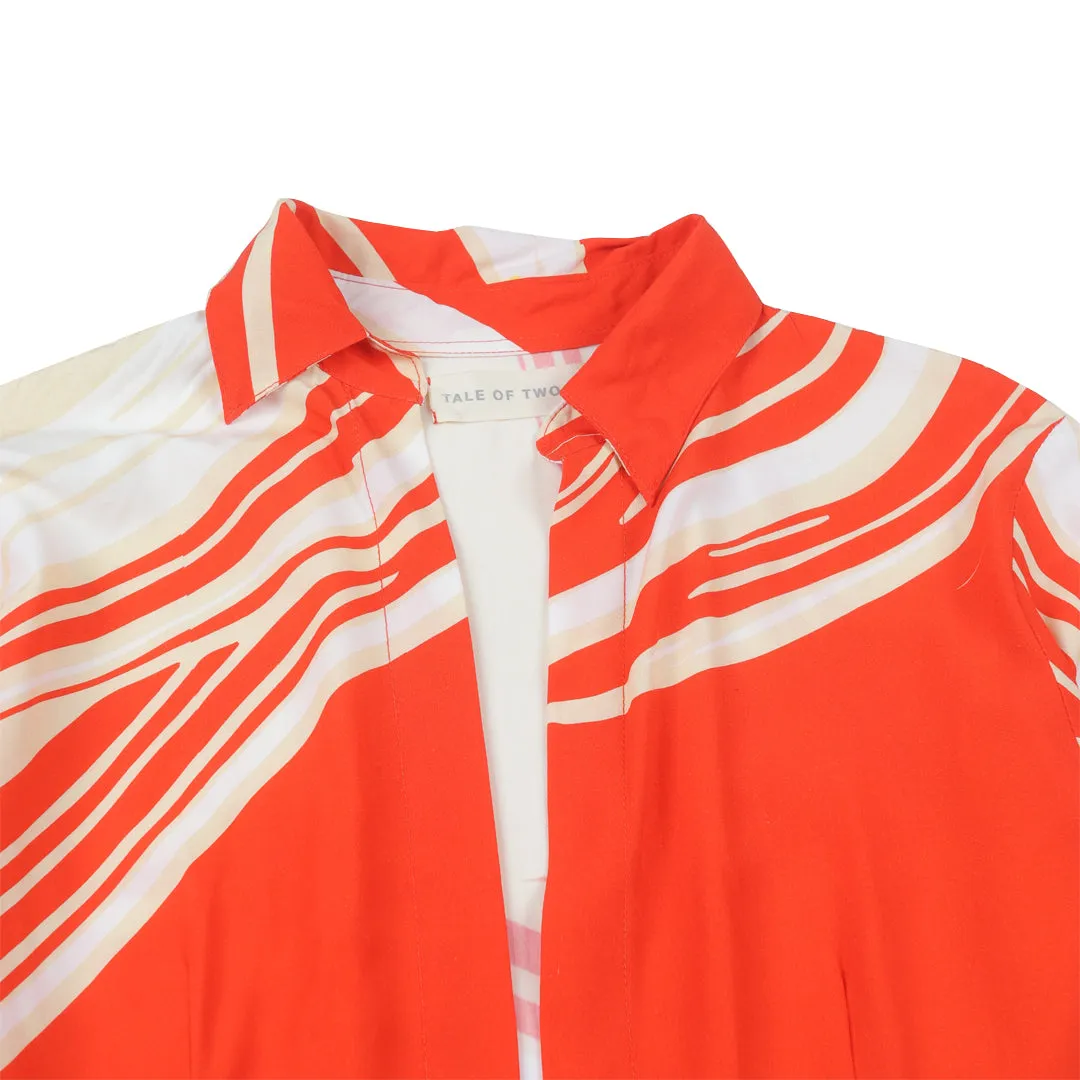 AVERY SHIRT RED CREME FLOW