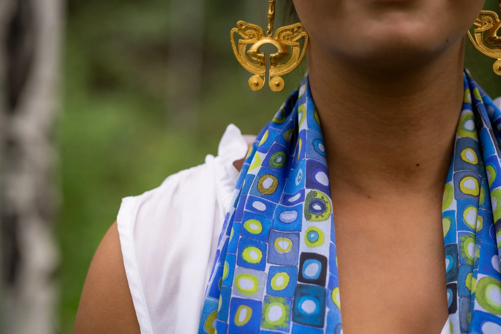 Bauhaus Italian Silk Scarf
