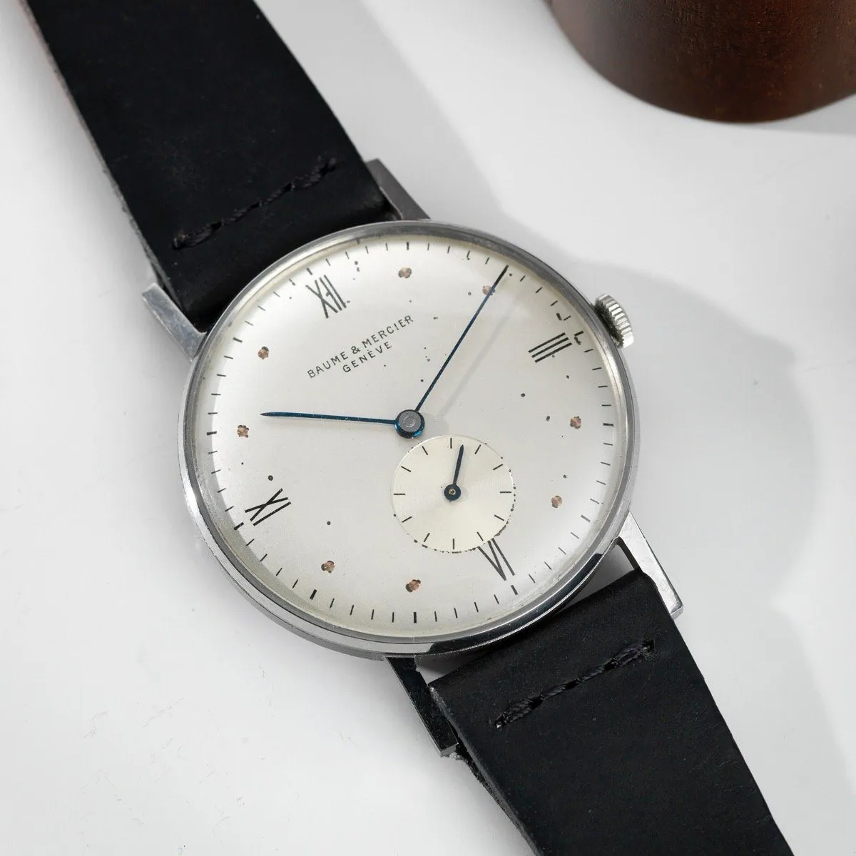 Vintage Baume & Mercier Large Case Calatrava Watch from the 1950s