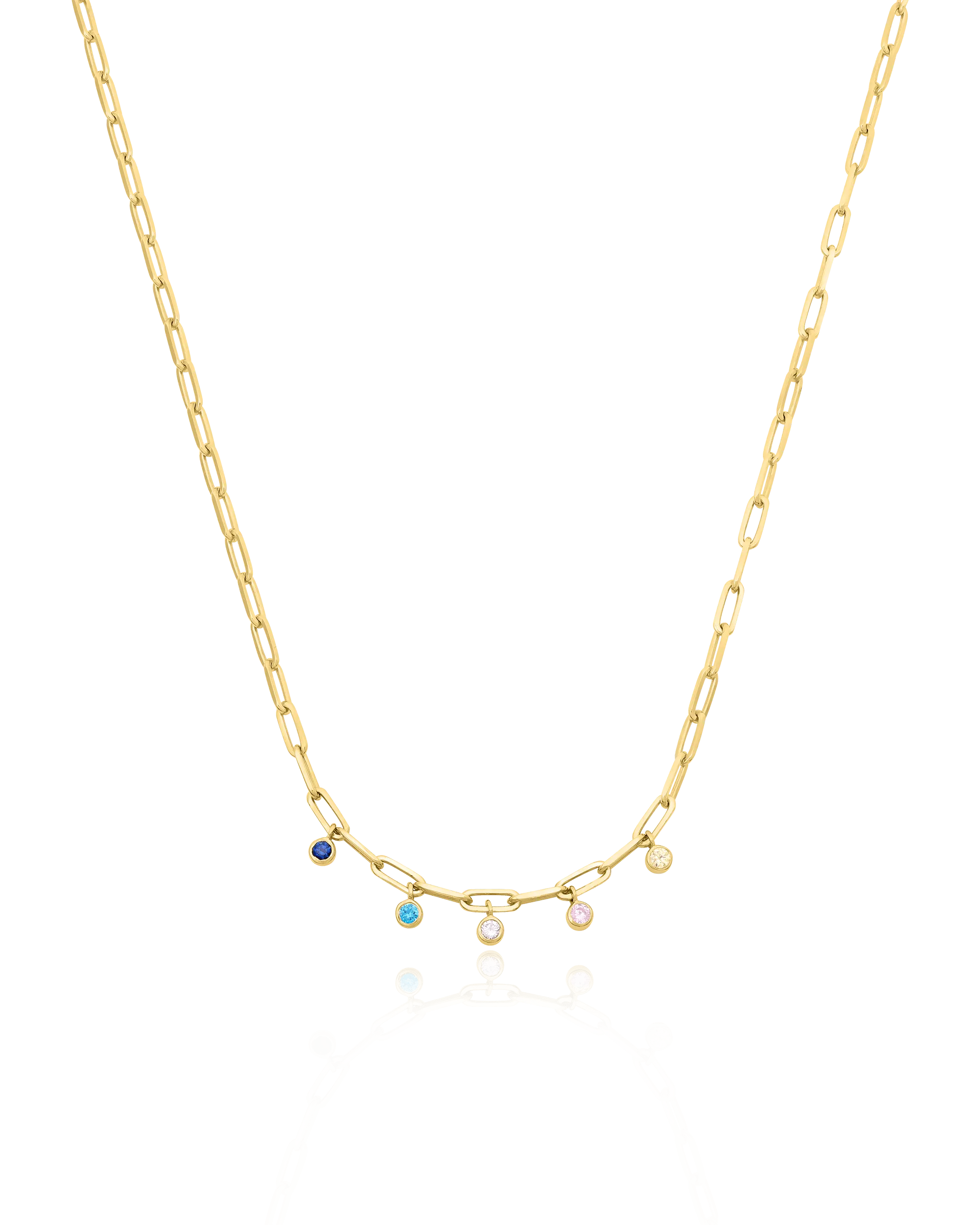 Elegant Bermuda Birthstone Necklace - Premium 18K Gold Vermeil Finish