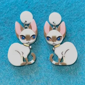 Boomer the Devon Rex - earrings