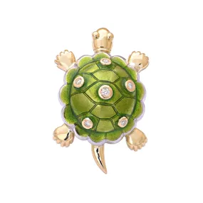 Brooch-Diamond (Enamel)