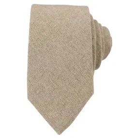 Camel Beige Oak Tweed Tie Hankie Hankerchief 2" Smart Formal Vintage Classic