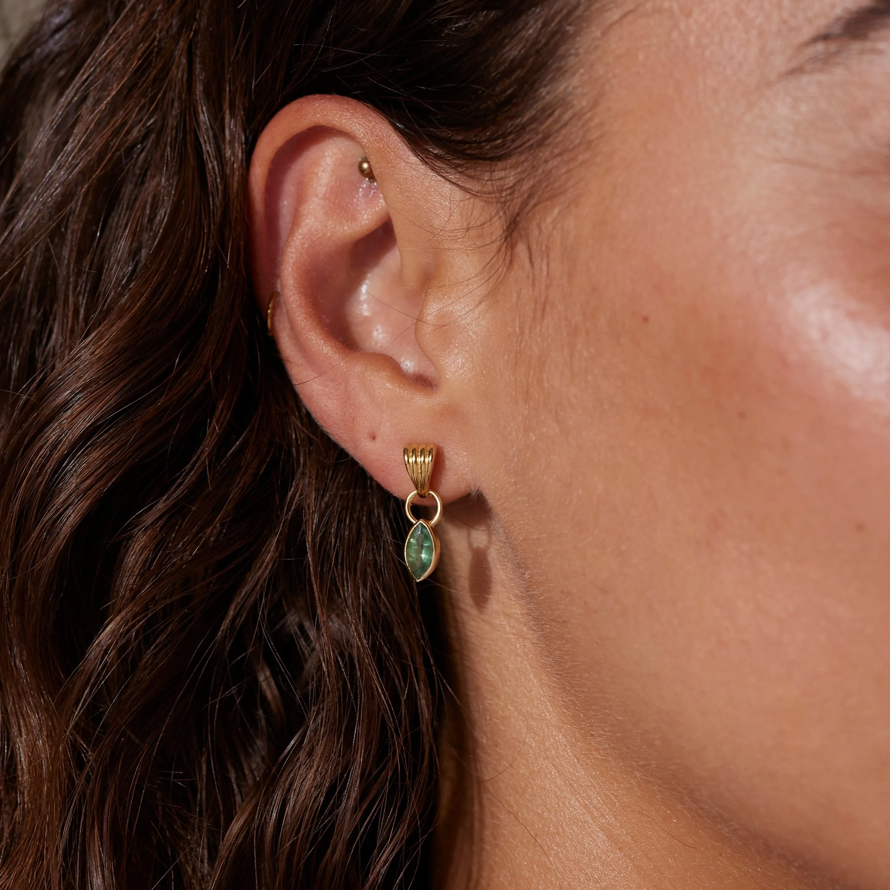Camille Apatite Gold Earrings