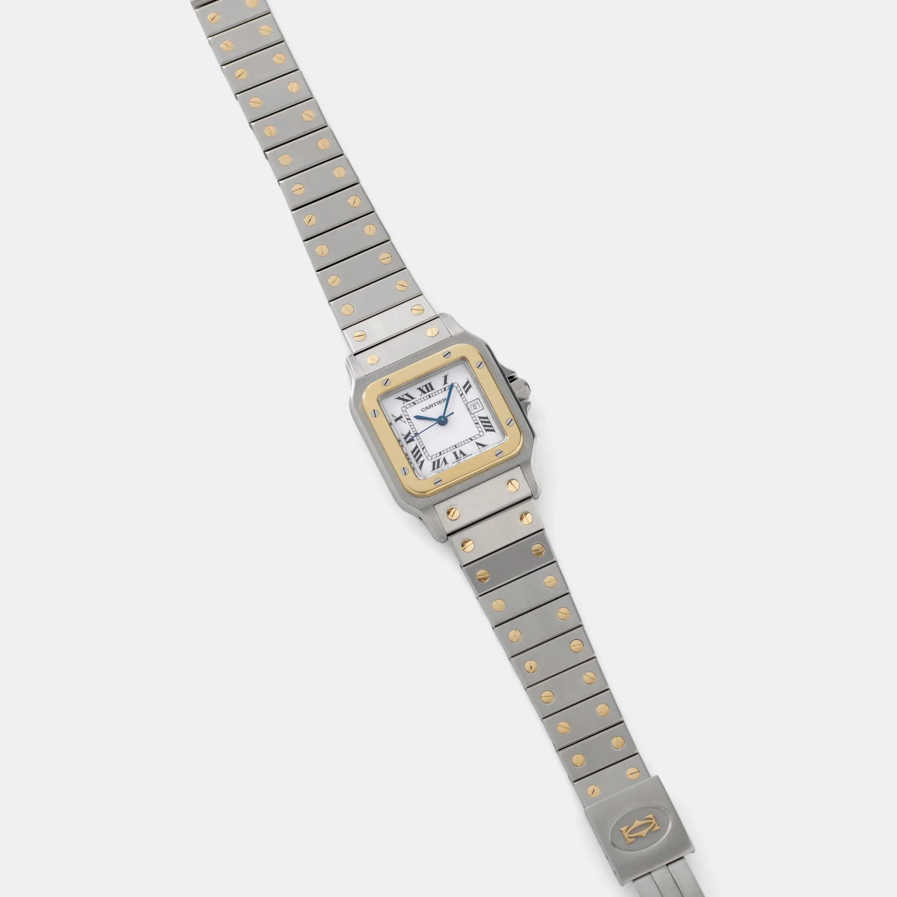 Cartier Santos 1172 Automatic Steel and Gold Porcelain Dial