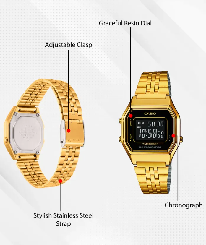 Casio General Vintage Watch – LA-680WGA-1BDF