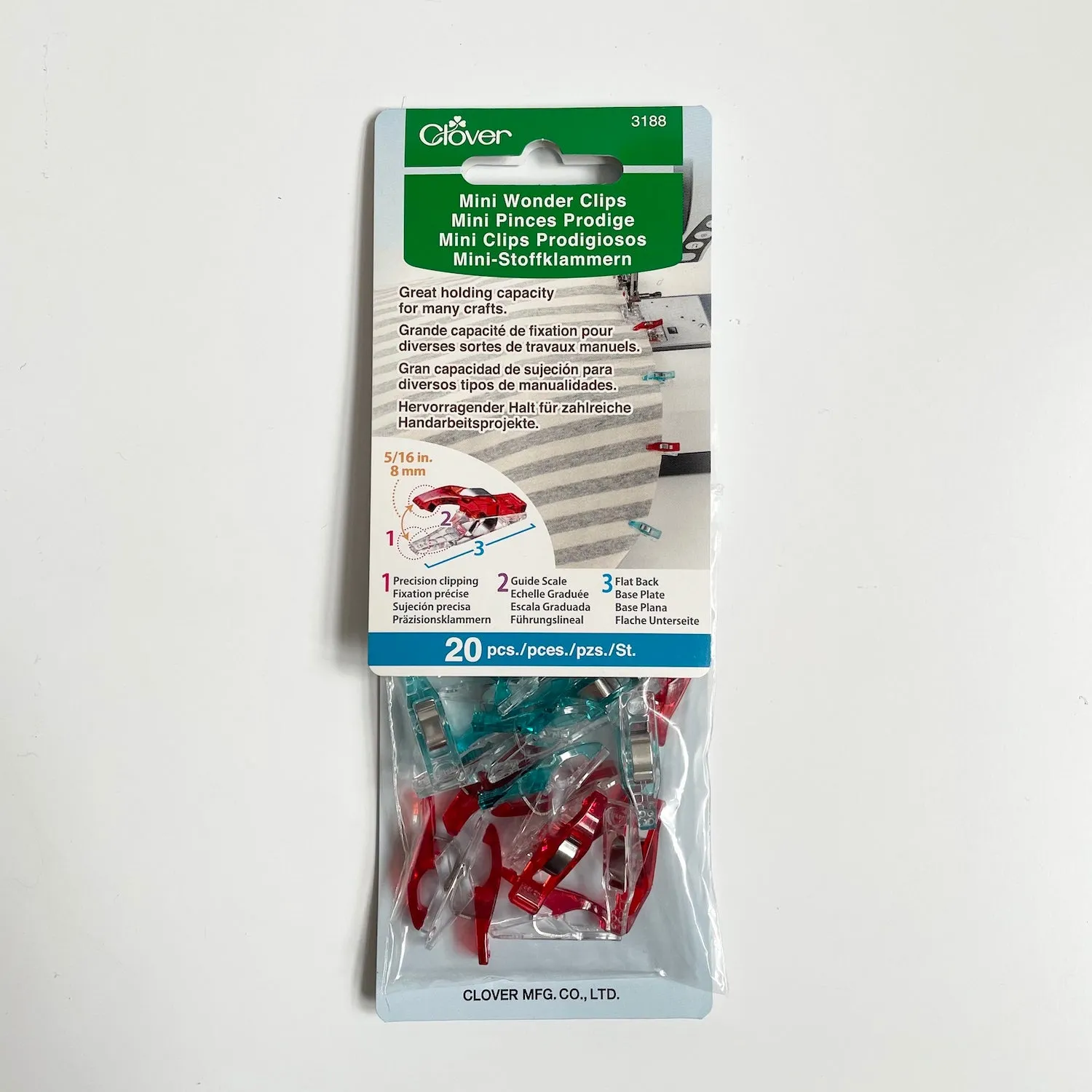 Clover Mini Wonder Clips - 20 pack