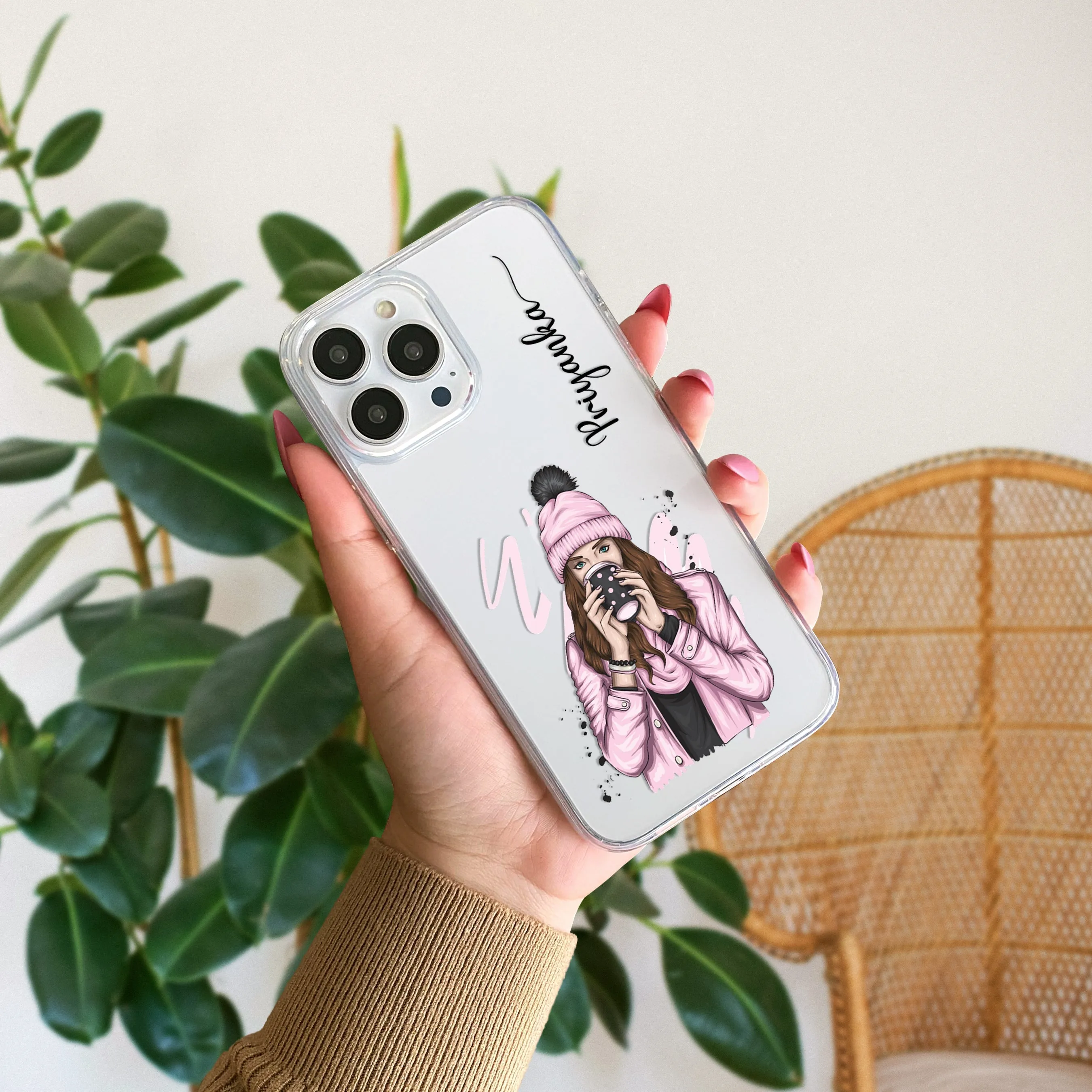 Coffee Time Customize Transparent Silicon Case For iPhone