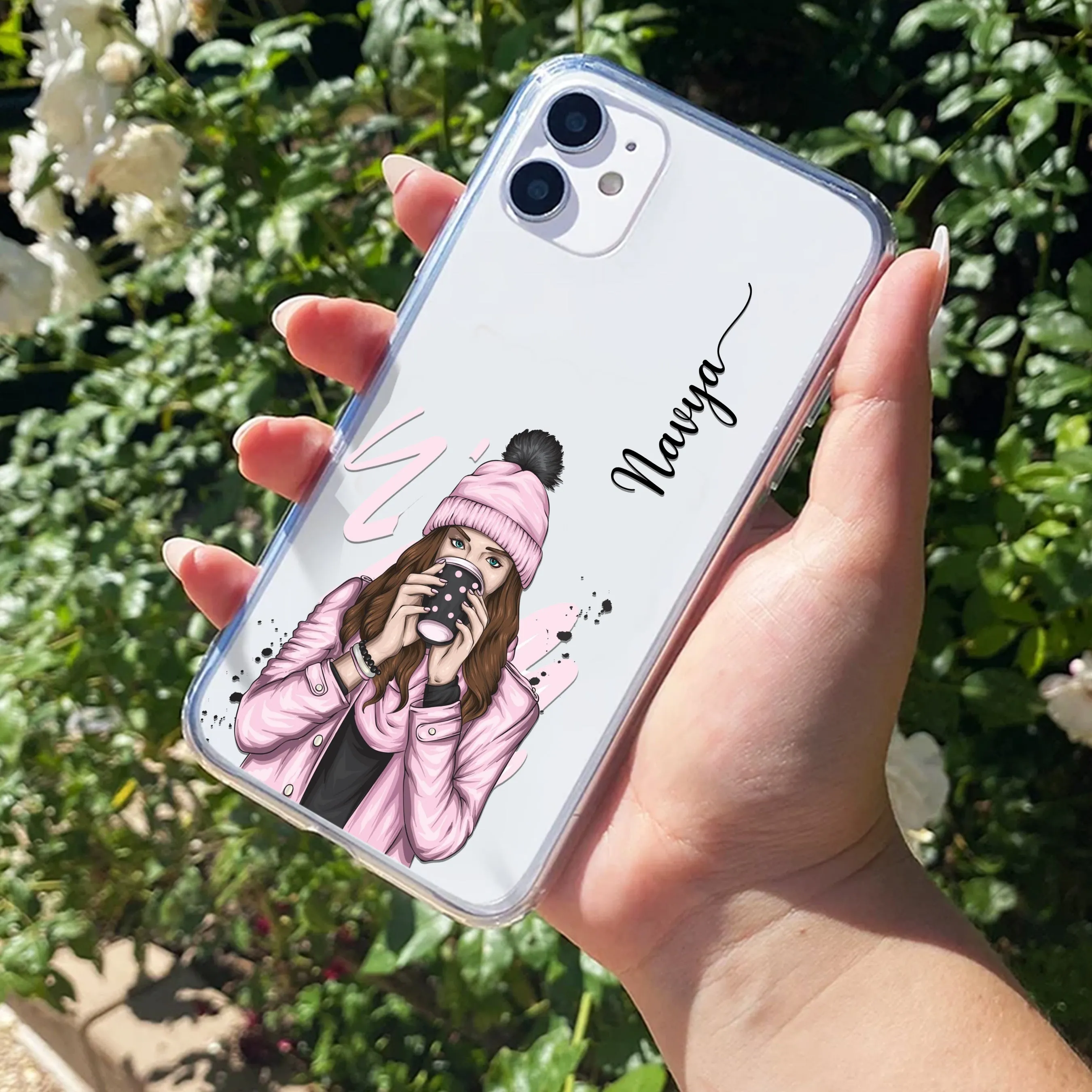 Coffee Time Customize Transparent Silicon Case For iPhone
