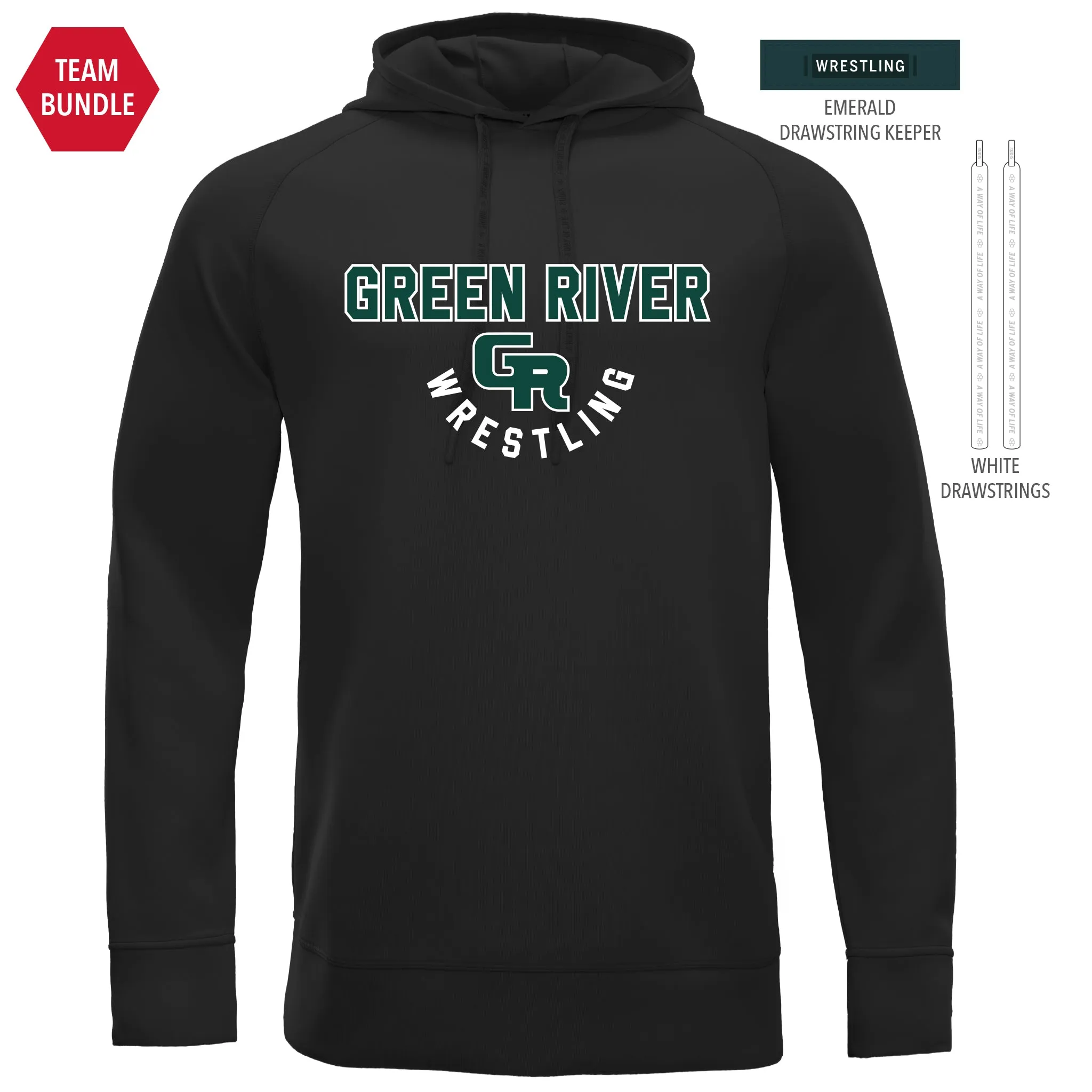 Cool-Touch Hoodie-Unisex--Green River Grapplers