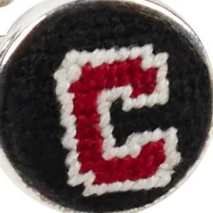 CORNELL UNIVERSITY NEEDLEPOINT CUFFLINKS