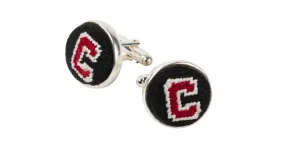 CORNELL UNIVERSITY NEEDLEPOINT CUFFLINKS