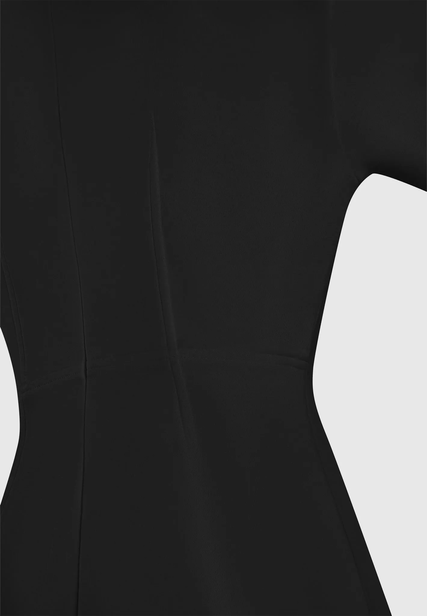 Chic Black Corset-Style T-Shirt Dress for Effortless Elegance