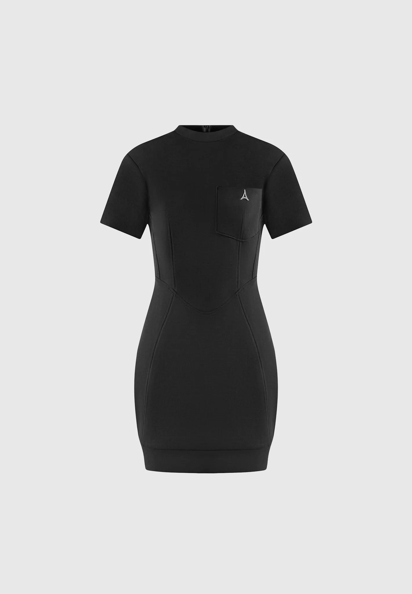 Chic Black Corset-Style T-Shirt Dress for Effortless Elegance