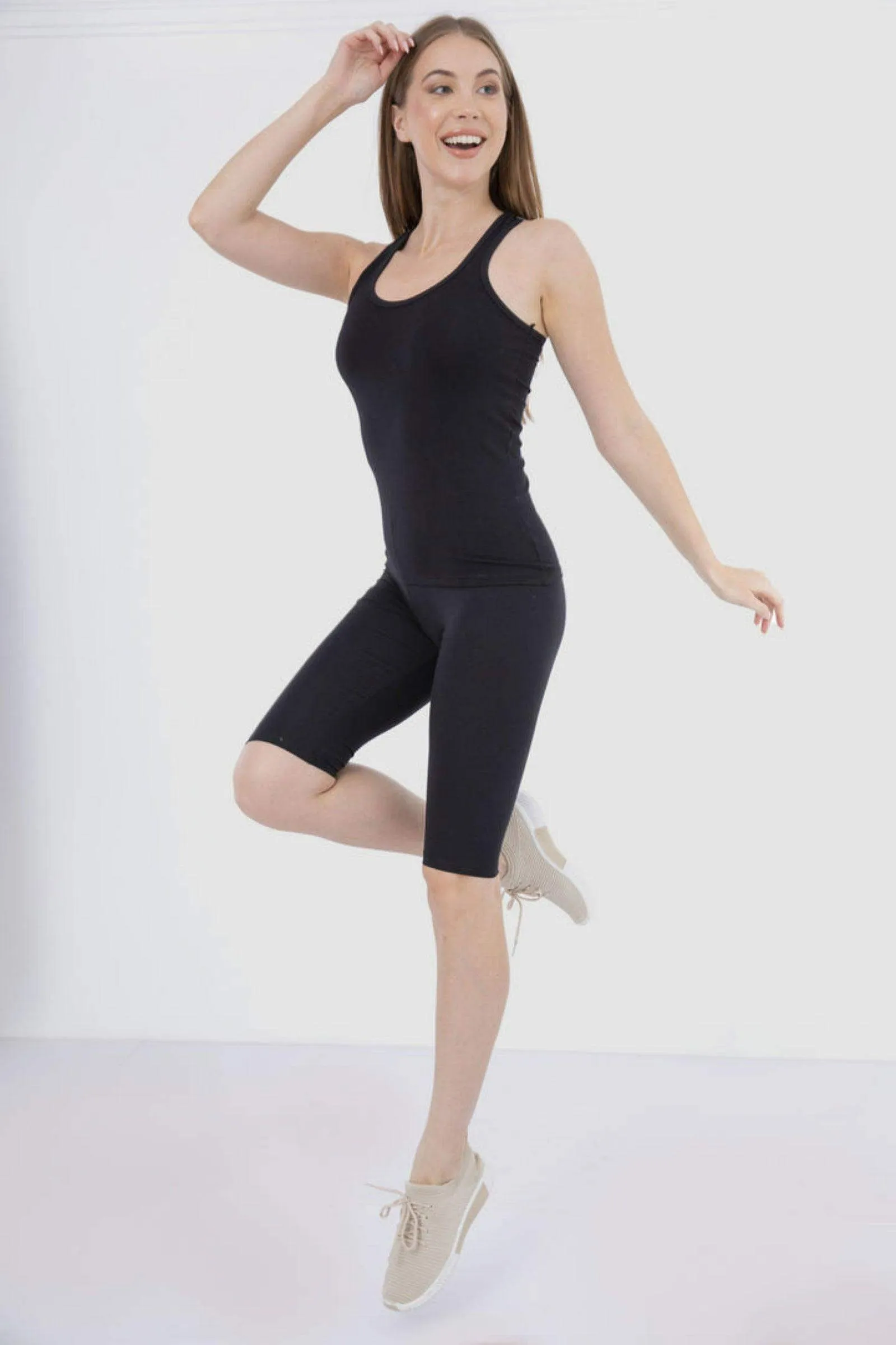 Cotton Pantacourt Legging