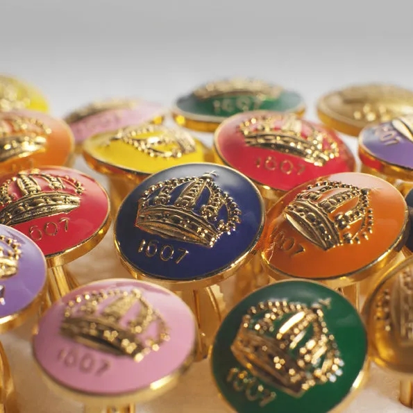 Cufflinks | The Skultuna Crown Gold | Ivory White