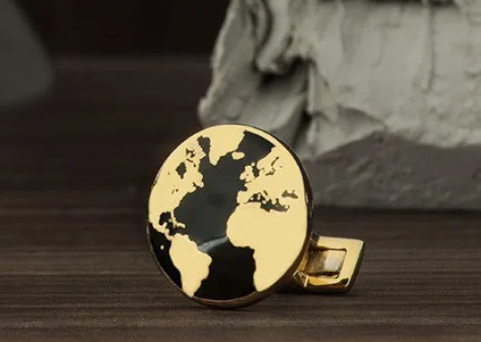 Cufflinks | The World | Gold