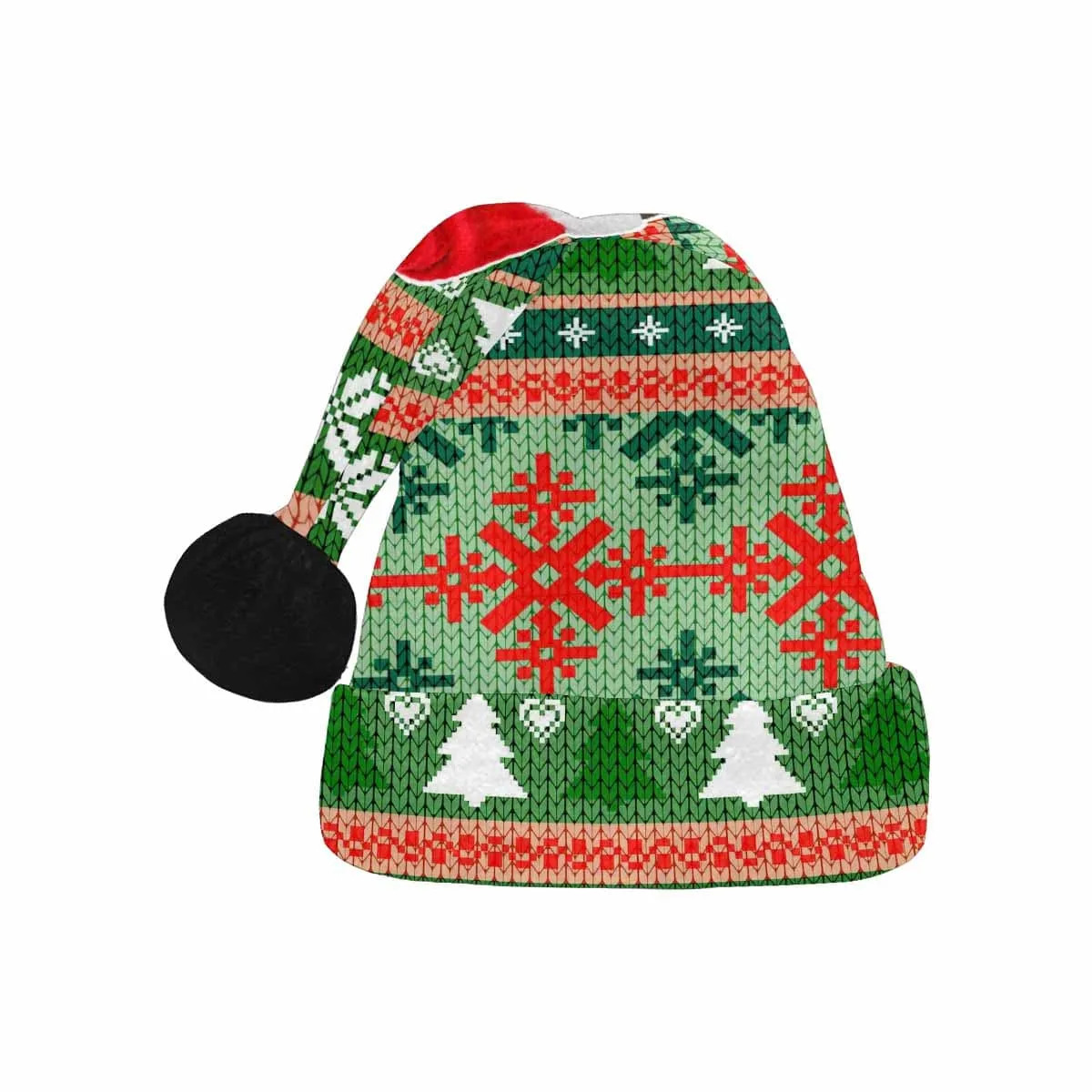 Custom Face Colorful Tree Christmas Santa Hat