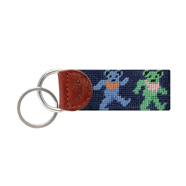 Dancing Bears (Navy) Key Fob